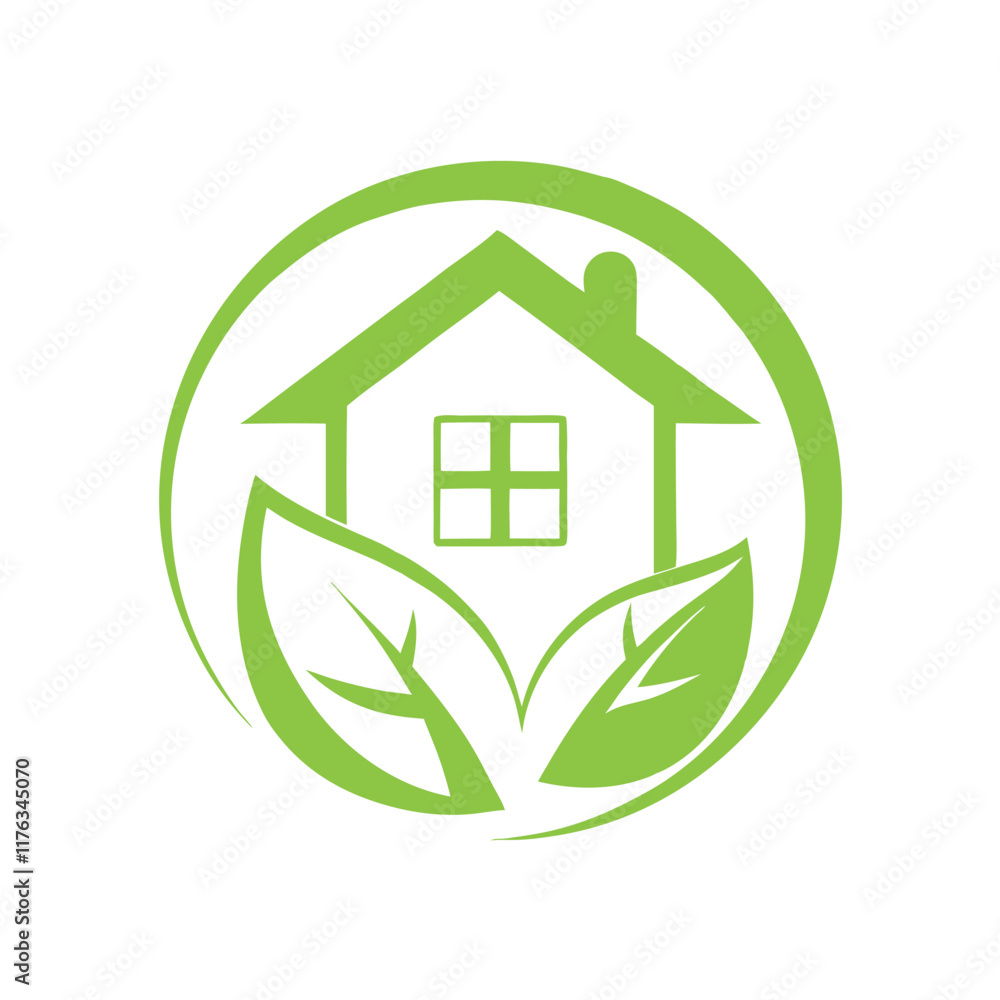 Eco-Friendly House Vector Design. Eco-Friendly House Vector Design.