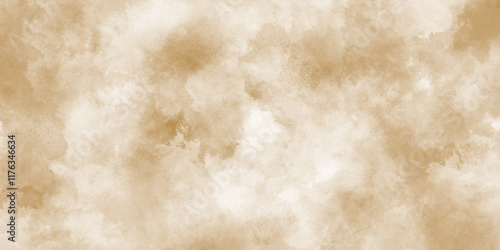 Old brown paper parchment banner with distressed vintage grunge texture, Abstract Background Texture Pattern with brown color, Heavily Mixed Wall Art paper texture, rustic dark wood with stains.
