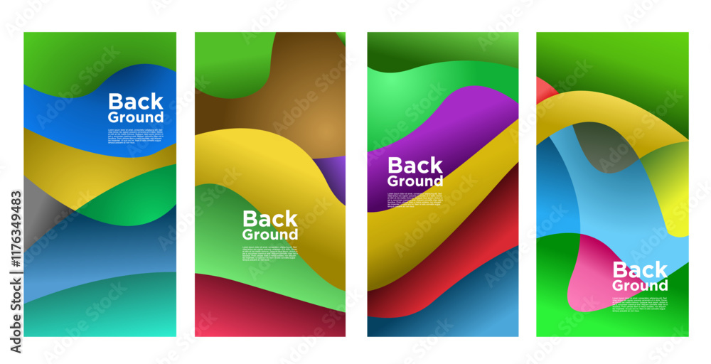 Obraz premium Vector Colorful liquid and fluid background