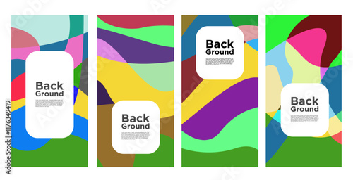 Vector Colorful liquid and fluid background