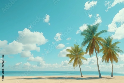 palm trees on the beach