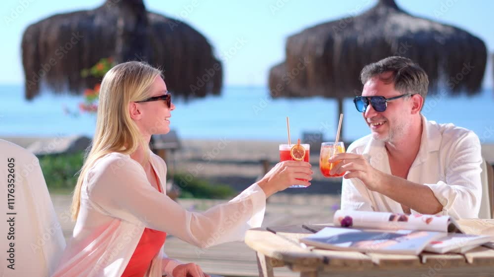 Couple enjoying quality time together during their summer holiday.
Couple enjoying quality time together during their summer holiday.
