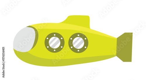 Aircraft submarine. Green submarine. Submarine illustration. Torpedo. Underseas boat. Submersible. Ship. Warship. U boat.