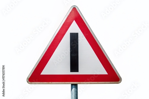 Free Download Tamil Nadu Highway Intersection Warning Sign Silhouette - Red Border Triangle on White Background - GFXLoad