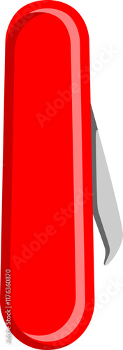 Multitool Knife Letter Alphabet Vector Element I
