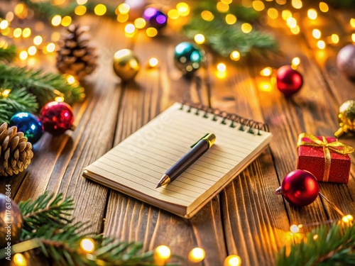 Tilt-Shift Miniature New Year's Resolutions Notebook - Goals for the Year Ahead