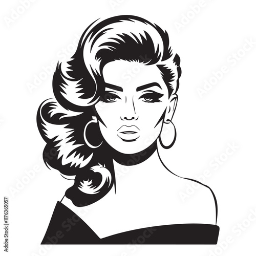 woman's day vector silhouette