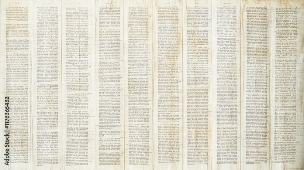 Obraz premium Text columns neatly aligned on a baseline grid. 