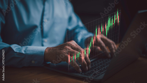  the Stock Market Investments Funds and Digital Assets concept, business finance technology and investment for analyzing forex trading graph financial data and Business finance in 2025.
