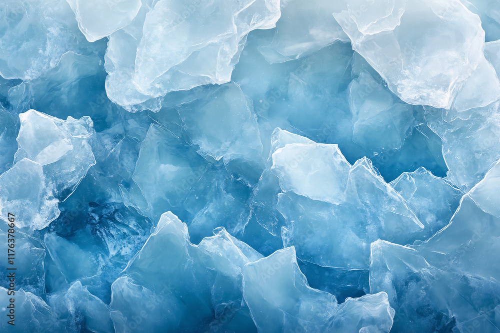 Obraz premium Light blue cyan white abstract watercolor background, frost ice blizzard