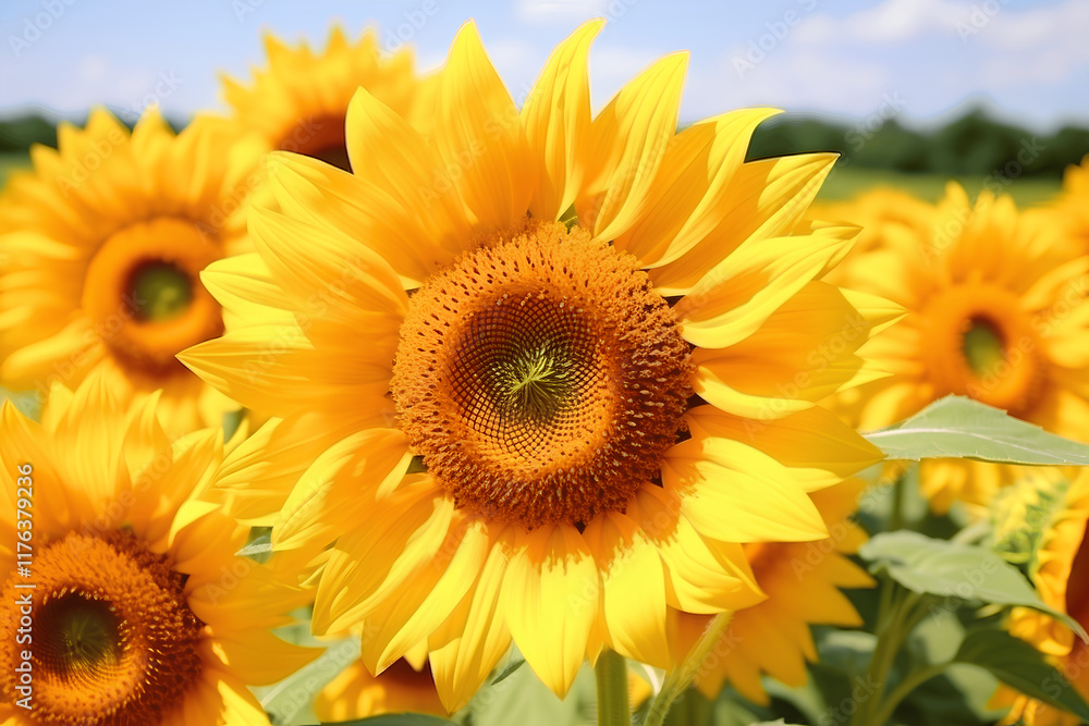 Fototapeta premium sunflower in the field