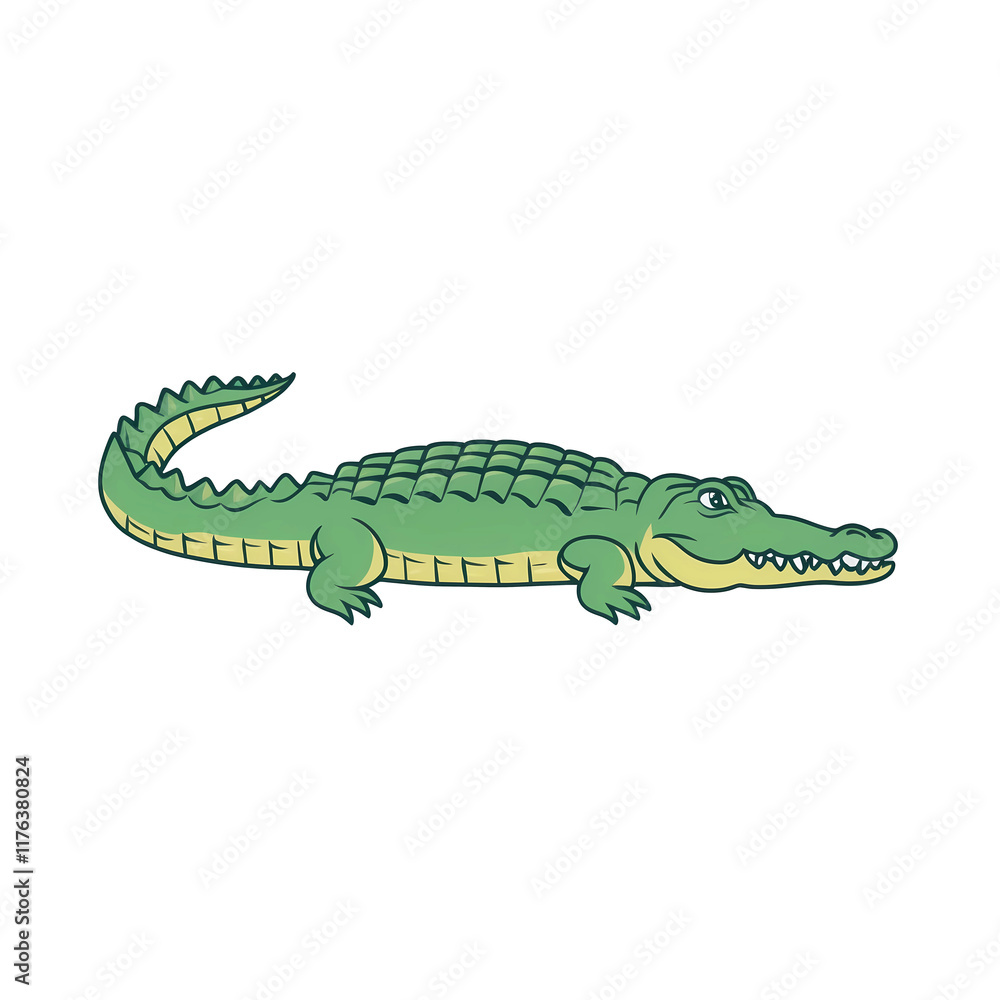 Flat Logo Style Illustration of Crocodile with Colorful and Soft Designs in Transparent PNG Format Flat Logo Style Illustration of Crocodile with Colorful and Soft Designs in Transparent PNG Format