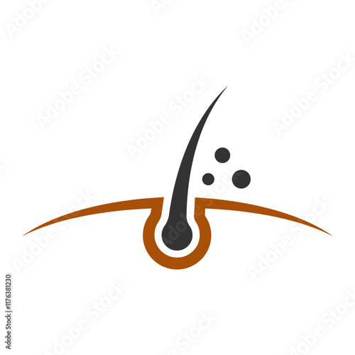 Follicle hair icon design