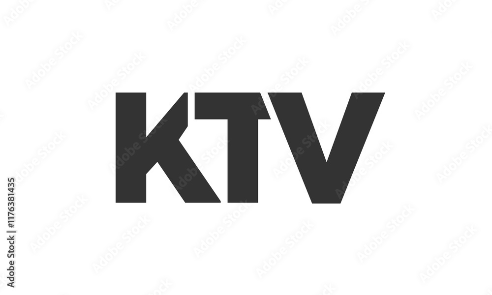 KTV logo design template with strong and modern bold text. Initial based vector logotype featuring simple and minimal typography. Trendy company identity. KTV logo design template with strong and modern bold text. Initial based vector logotype featuring simple and minimal typography. Trendy company identity.