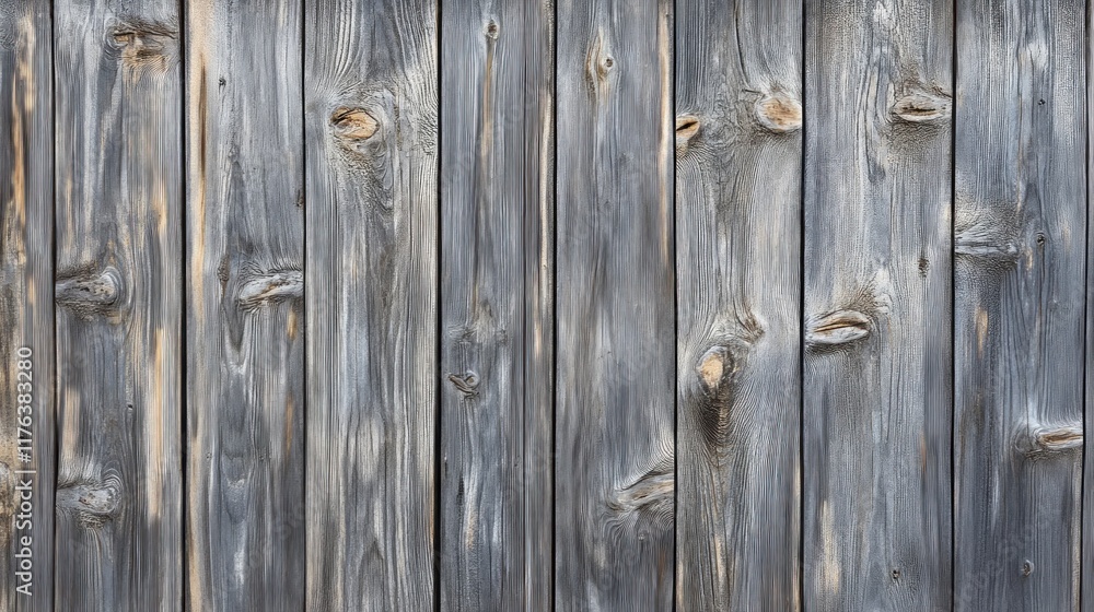 Naklejka premium A smooth gray-silver wood panel with detailed exotic grain textures, offering a modern and stylish pattern for design purposes