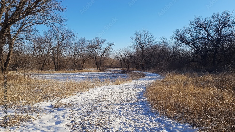 Exploring a snowy trail through a peaceful forest winter wonderland outdoor adventure tranquil environment scenic viewpoint nature's beauty Exploring a snowy trail through a peaceful forest winter wonderland outdoor adventure tranquil environment scenic viewpoint nature's beauty