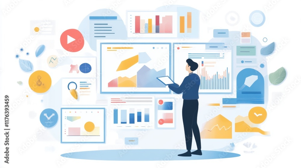 Data analysis presentation office infographic digital workspace engaging visualizing insights Data analysis presentation office infographic digital workspace engaging visualizing insights