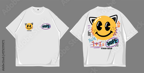 Design t shirt oversize hope