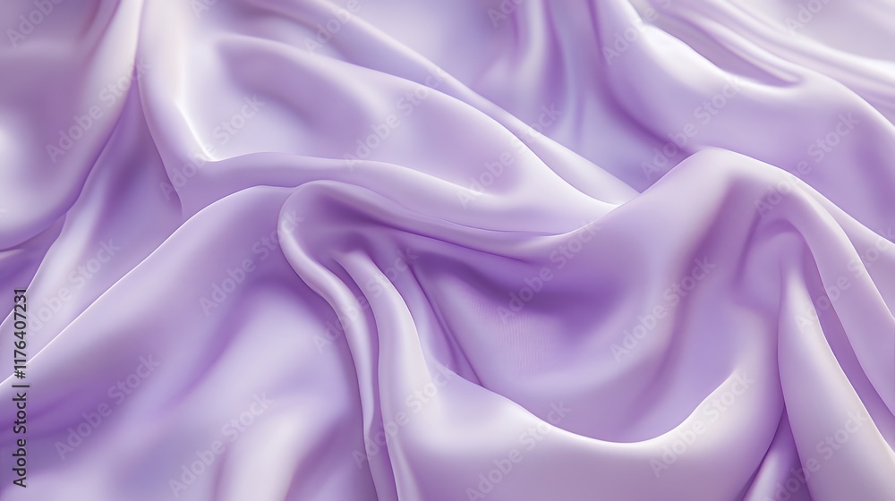 Obraz premium Draped Lavender Silk Fabric Soft Texture Background