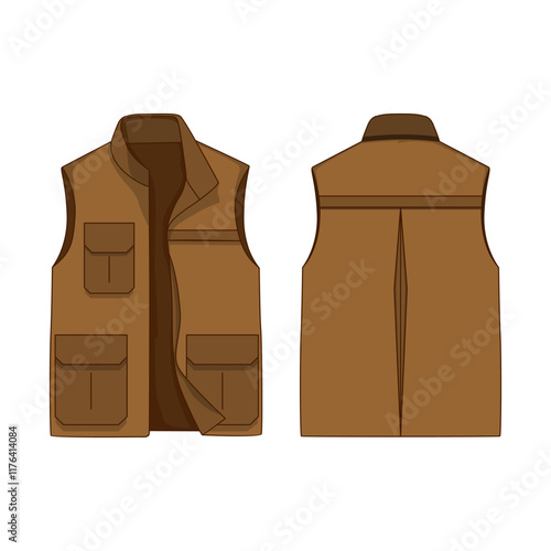 Jaket Rompi Vector Image And Illustration