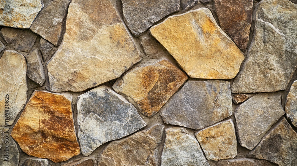Fototapeta premium Rough brown stone surface with earthy tones and organic patterns, creating a visually appealing background with room for text or design