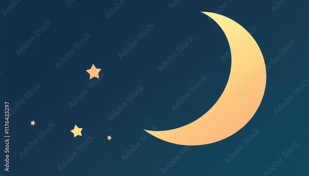 moon and stars. flat design. perfect any project moon and stars. flat design. perfect any project