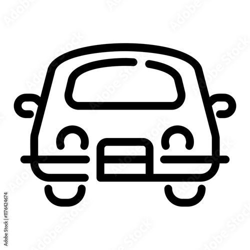 police car Line Icon