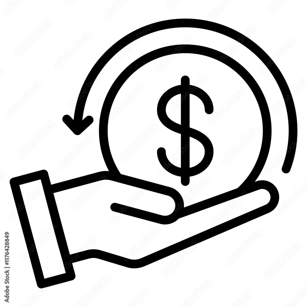 Return On Investment Icon Return On Investment Icon