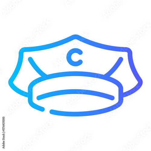 policeman Line Gradient Icon