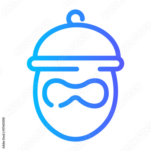 robber Line Gradient Icon