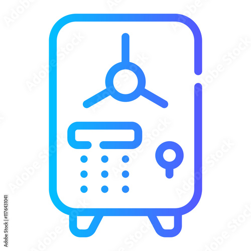 safebox Line Gradient Icon