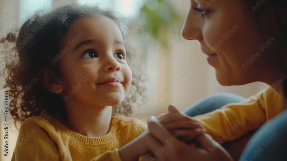 Patient mentor guiding a child's emotional growth and resilience. Patient mentor guiding a child's emotional growth and resilience.