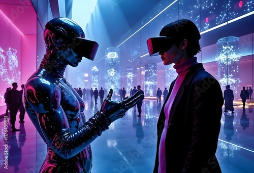 Immersive Worlds of Robots and Humans in AR/VR
