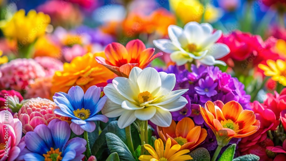 Vibrant Spring Flowers Blooming at New Bloom Festival Vibrant Spring Flowers Blooming at New Bloom Festival