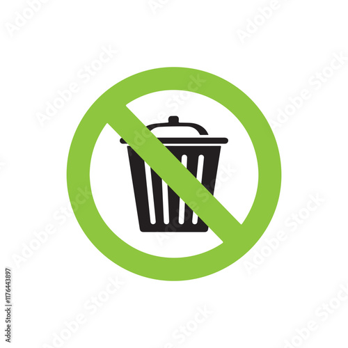 Trash can icon design on white background