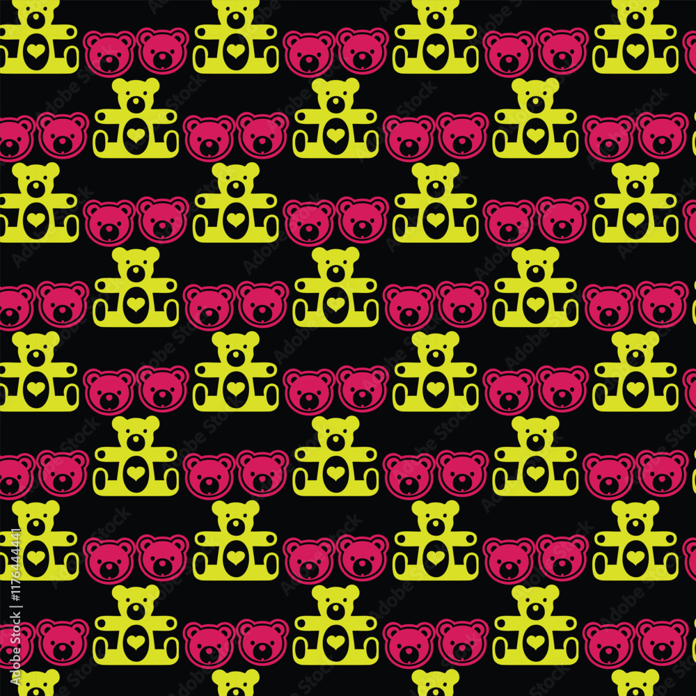 seamless pattern with hearts seamless pattern with hearts