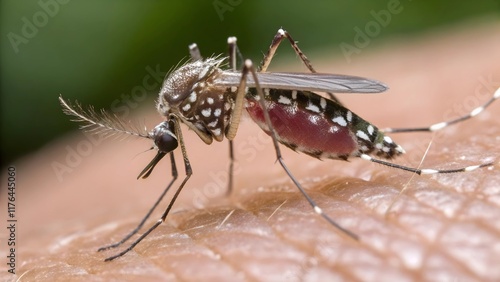 Wallpaper Mural Dengue fever: A mosquito bites a white boy's hand and lands on the person's skin Torontodigital.ca