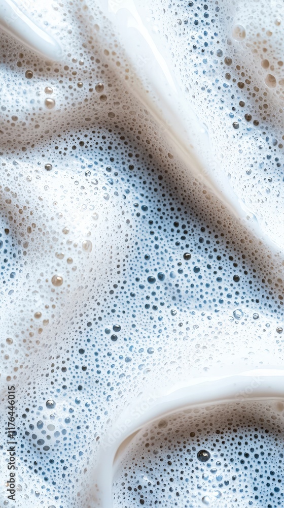 Abstract Cream Blue Foam Texture Soft Calming Bubbles Background Abstract Cream Blue Foam Texture Soft Calming Bubbles Background