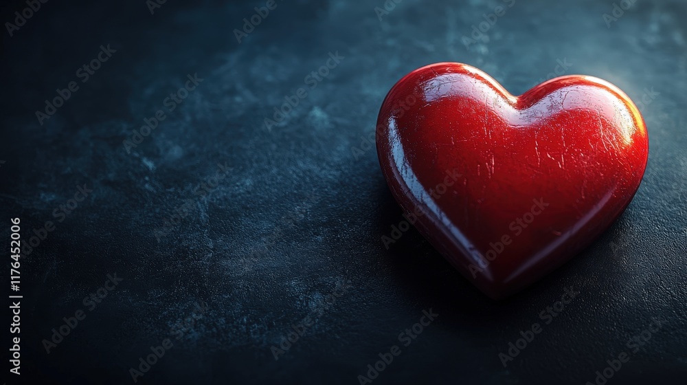 Romantic Red Heart on Dark Background for Valentines Day Celebration, Ideal for Love Themes, Decorations, and Artistic Expressions Romantic Red Heart on Dark Background for Valentines Day Celebration, Ideal for Love Themes, Decorations, and Artistic Expressions