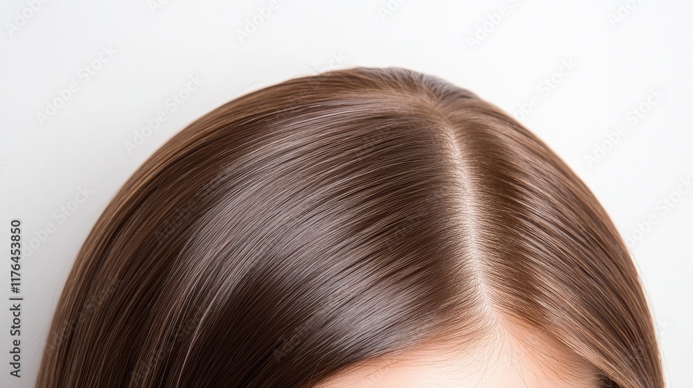 Fototapeta premium Hair care techniques indoor close-up