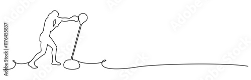 sport line 2-5.epsboxing sport illustration vector