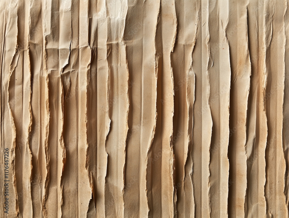 Fototapeta premium Paper texture cardboard background close-up. Grunge old paper surface texture