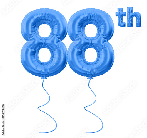 88th Anniversary Blue Number  photo