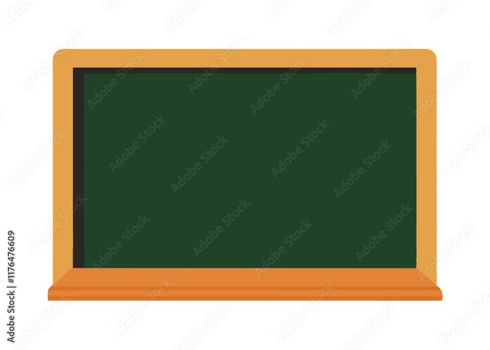 Chalkboard flat illustration on white background
Chalkboard flat illustration on white background