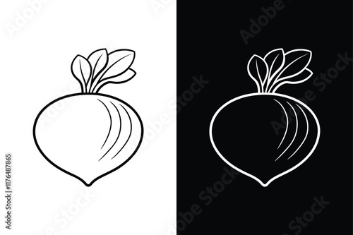 Rutabaga Vegetable Icon. Perfect for Design Projects