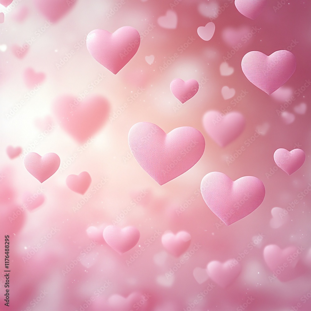 Romantic bokeh hearts in soft pink and white create a dreamy atmosphere perfect for Valentine's Day cards, wedding invitations, or love-themed decorations. Romantic bokeh hearts in soft pink and white create a dreamy atmosphere perfect for Valentine's Day cards, wedding invitations, or love-themed decorations.