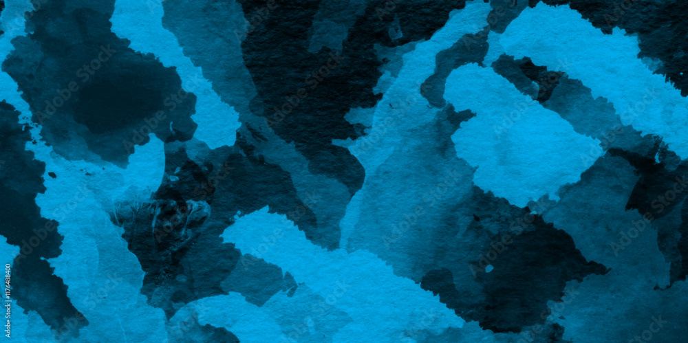 Fototapeta premium A Serene Blue Watercolor Texture Background Featuring Flowing Organic Patterns and Soft Gradients Evoking Calmness and Tranquility Perfect for Artistic Projects Modern Design Minimalist Illustrations.