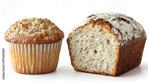 Baking Muffins and Bread A Culinary Journey in a Cozy Kitchen Environment photo