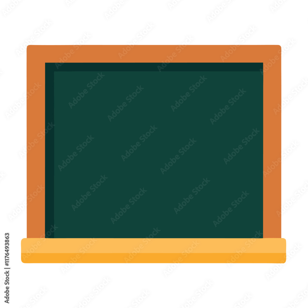 Chalkboard flat illustration on white background
Chalkboard flat illustration on white background