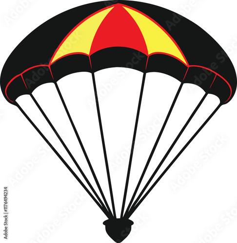 Parachute icon. Delivery service symbols. Vector illustration